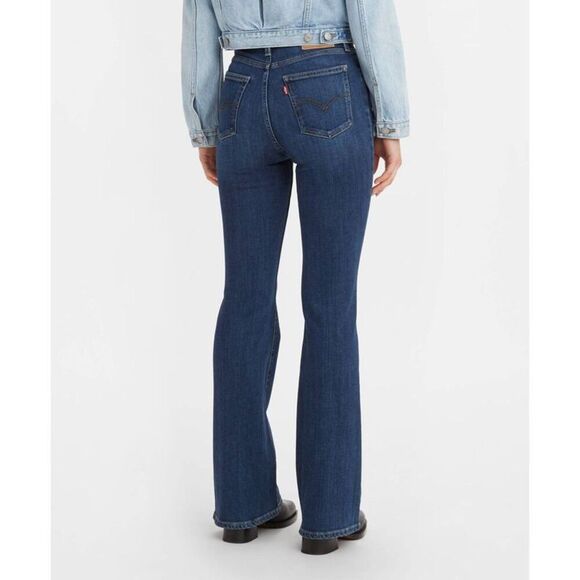 Open Box - Levi's - Women's 726 High-Rise Flare Jean Dark Indigo Worn In - Picture 3 of 3